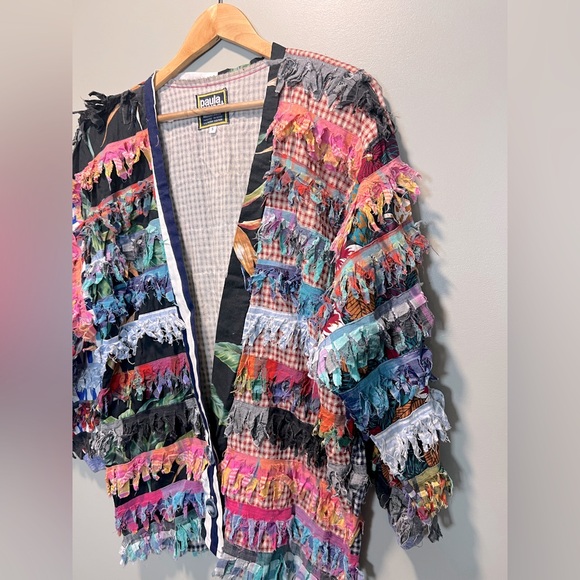 Paula Sweet Muslin Mink Multicolor Fringe Cardigan
Size Small - Picture 3 of 6